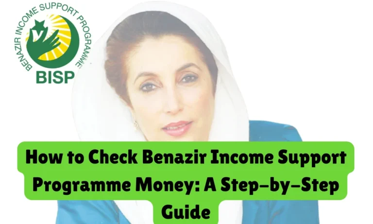 how to check benazir income support programme money